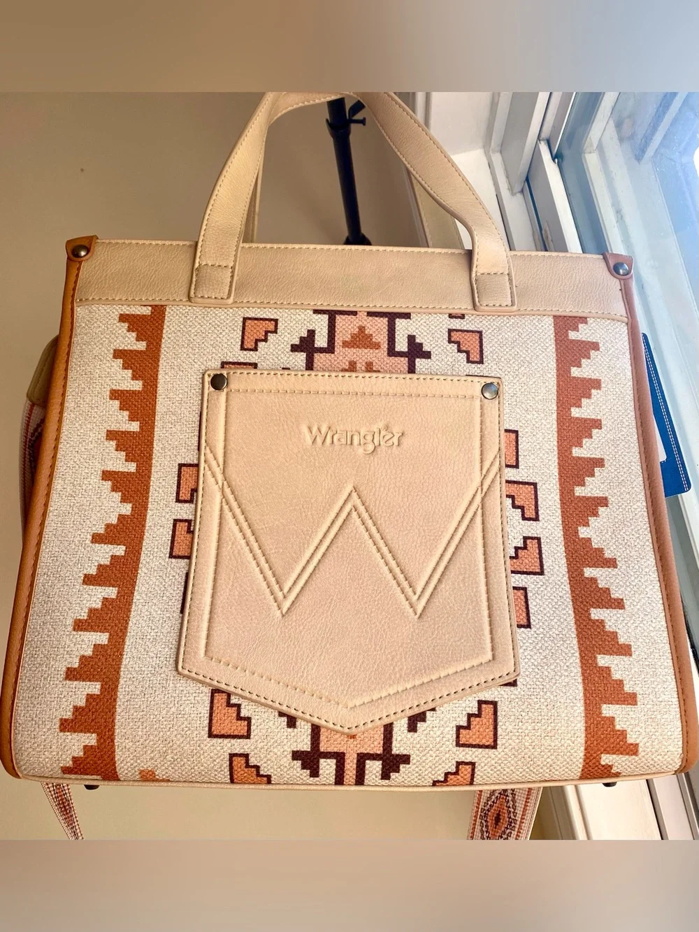 Wrangler Aztec Print Tote Bag